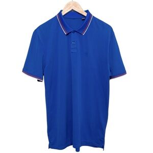 G/Fore G Fore Golf Polo Mens Purple Short‎ Sleeve Logo Stretch Tennis Sz L